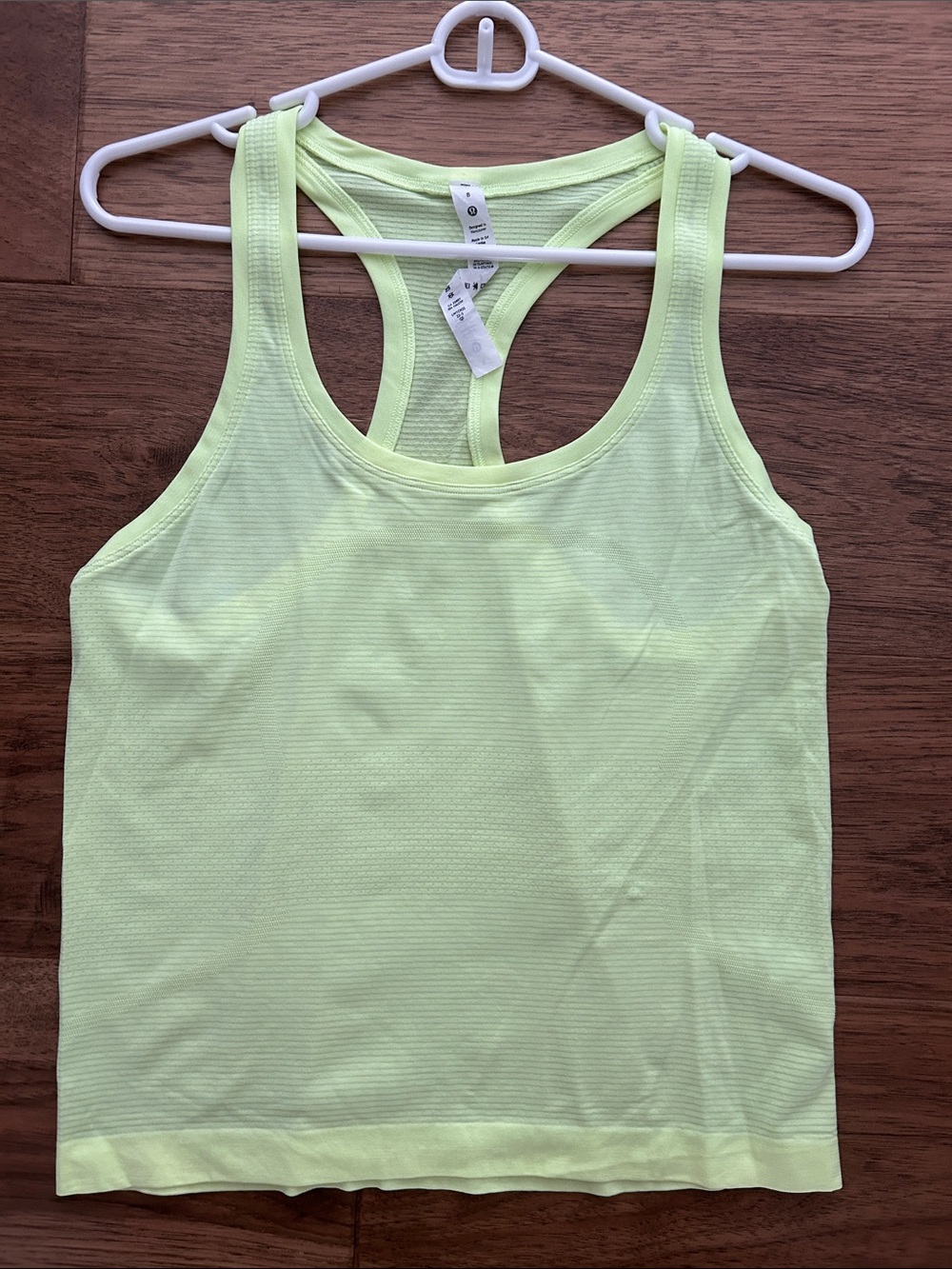 lululemon athletica Neon Yellow Racerback Tank